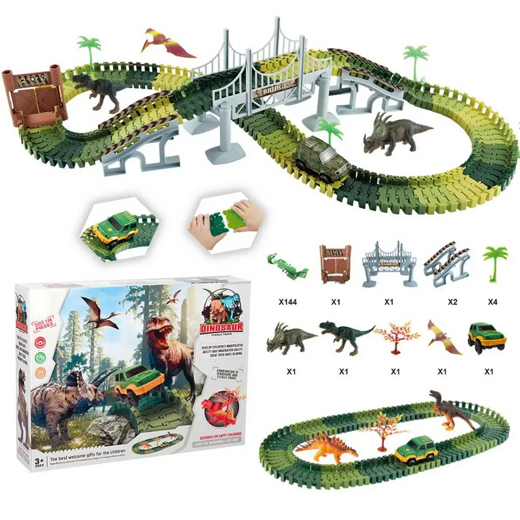 

Durable Children DIY Electric Rail Car Set Assembling Toys 2 x AA Battery >3 Years Old Educational Toy