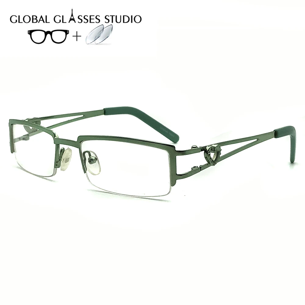 

Girl's Metal Glasses Frame Eyewear Eyeglasses Reading Myopia Prescription Lens 1.56 Index SK0012