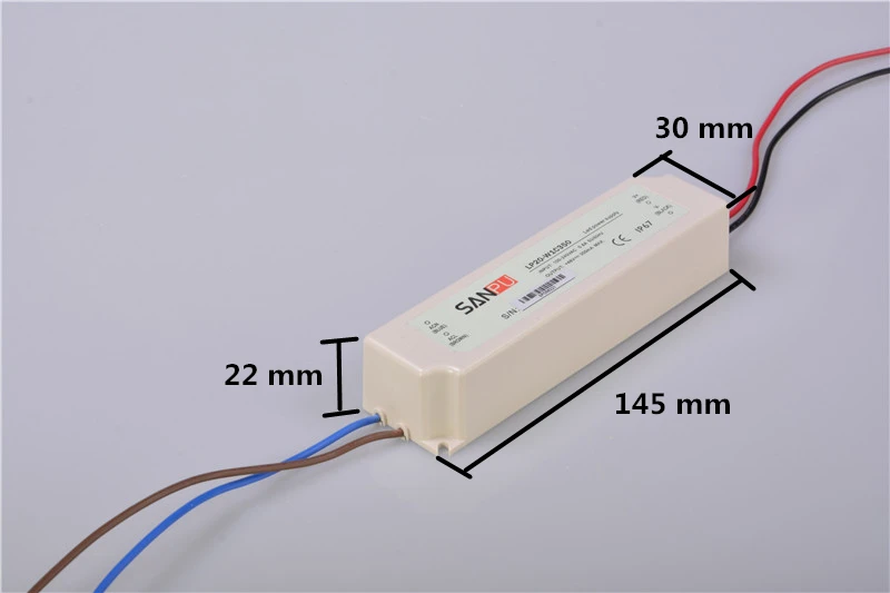 Sanpu LED адаптер драйвер 350mA 20 Вт 48 в постоянный ток питание SMPS водонепроницаемый IP67 AC/DC 10-48 В трансформатор освещения пластиковый чехол