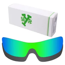 2 шт. Mryok поляризованные Сменные линзы против царапин для солнцезащитных очков Окли Batwolf линзы Стелс черный и изумрудно-зеленый