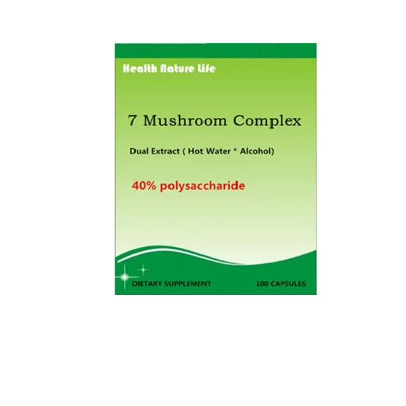 

Mushroom Complex Chaga Cordyceps Reishi Lion's Mane Maitake Turkey Tail Shiitake x 100 pcs