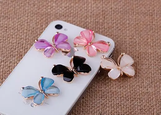 

Package decoration 100pcs/lot Wholesale Crystal butterfly alloy button,buttons Metal rhinestone button diy jewelry accessory
