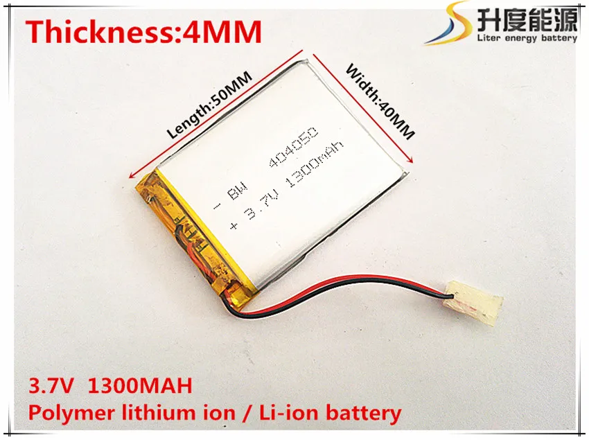 3 7 V 1300mAh 404050 литий-полимерный литий-ионный аккумулятор для Mp3 MP4 MP5 GPS PSP mobile bluetooth |