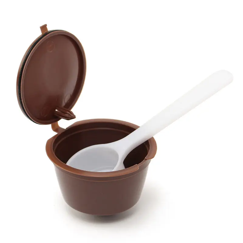 7 pcsuse 350 раз многоразового Dolce Gusto Кофе Capsule Nescafe многоразовые капсулы с одним Scoop |