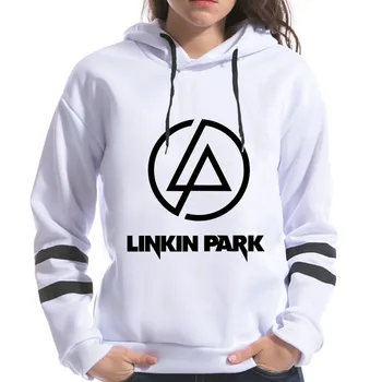 

Topjini New Arrival Spring Female Long Sleeve Linkin Park Print Hooded Fashion Harajuku Women Hoodies Sweatshirts