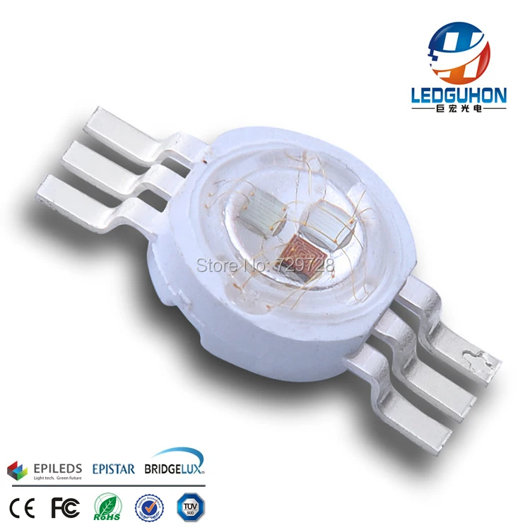 

Epileds 45mil chip RGB color high power 9W led diode