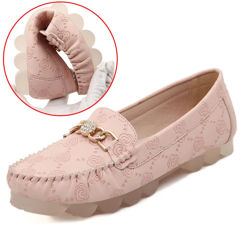 

New Spring Autumn Flat Shoes Fashion Women Casual Shoes Set Foot Loafers Soft Mother's Shoes