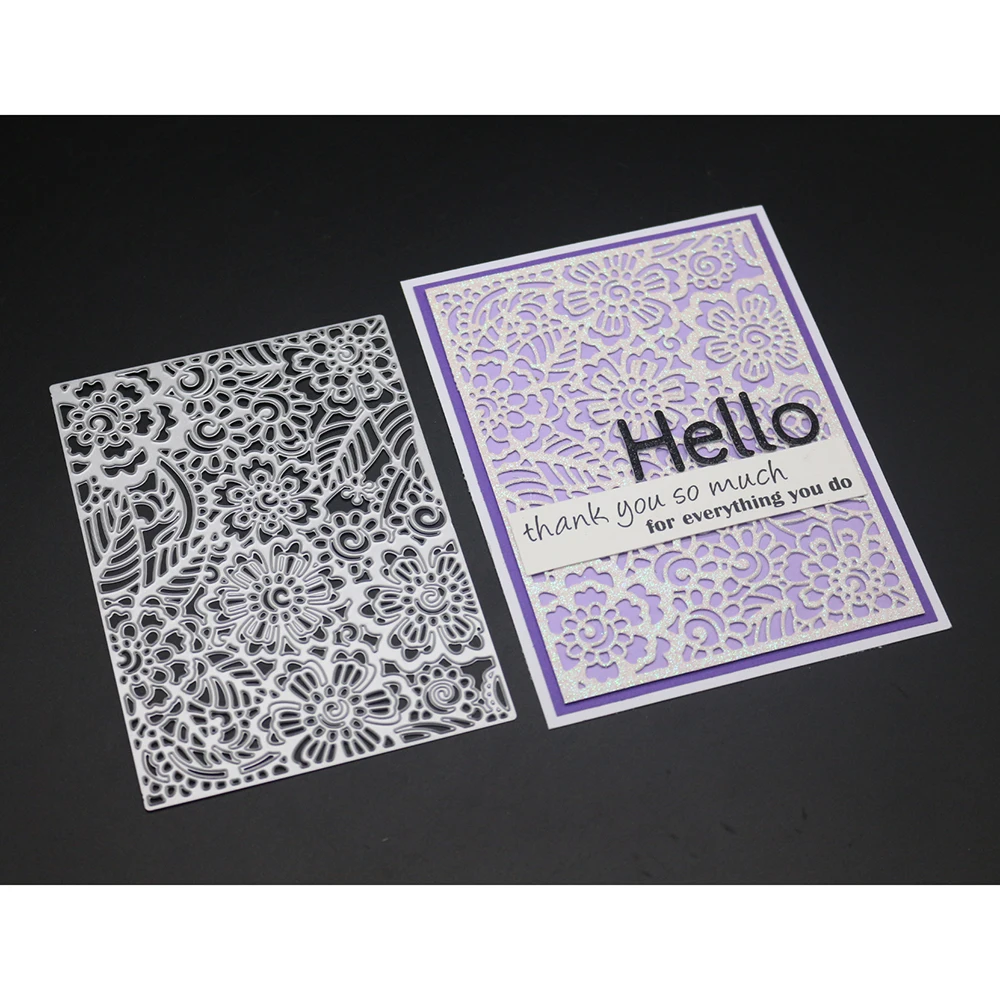 

Hollow Background Metal Cutting Dies Stencils for Scrapbooking Photo Album Decor Embossing Cards Making DIY Crafts Cutter Punch