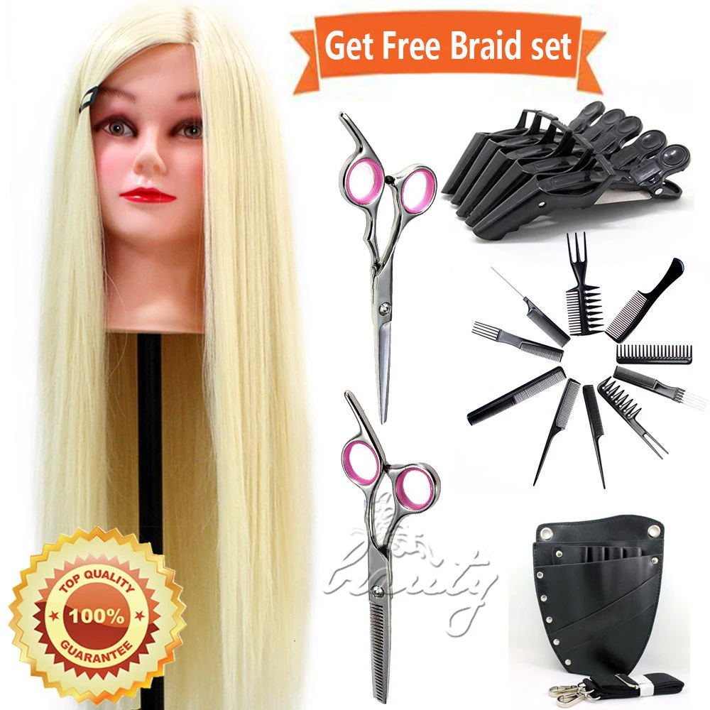 Buy 26inch Synthetic Blonde Hair Styling Training