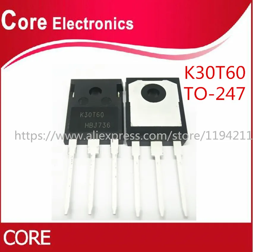 5 шт. K30T60 IKW30N60T Новый|Интегральные схемы| |
