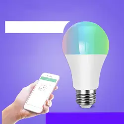 Wifi умная лампа 10 Вт приложение пульт дистанционного управления диммер светодио дный лампа изменение цвета лампочки RGBW работает с Alexa для