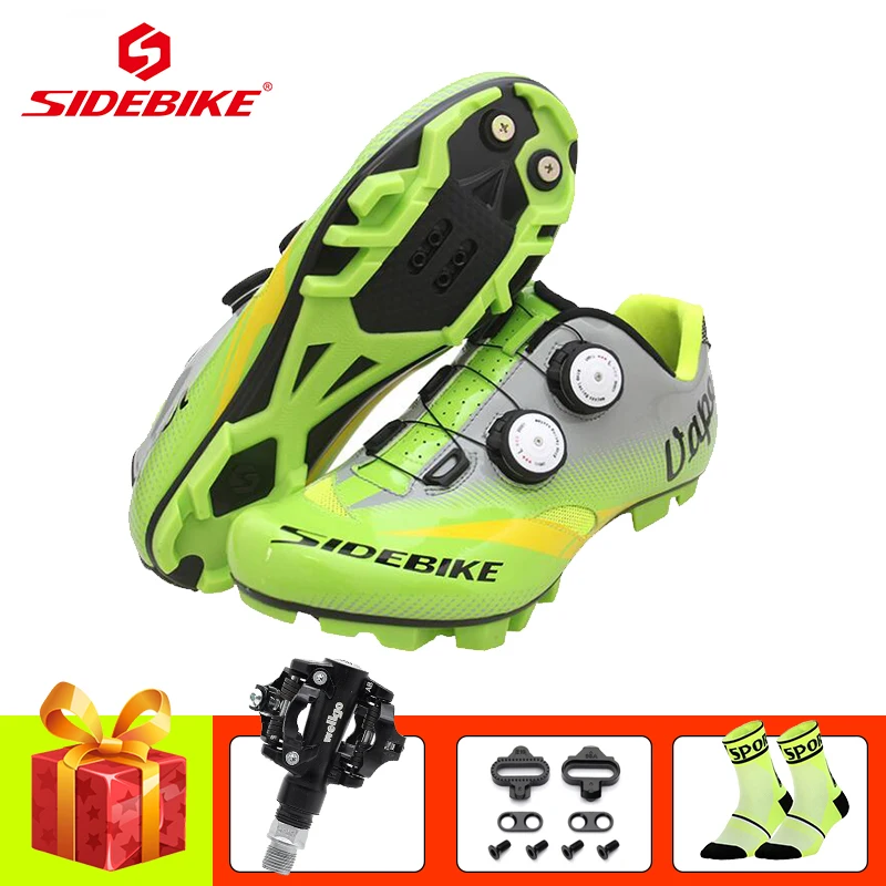 

SIDEBIKE sapatilha ciclismo mtb bicicleta cycling shoes 2019 men women mtb spd pedals self-locking senakers mountain bike shoes