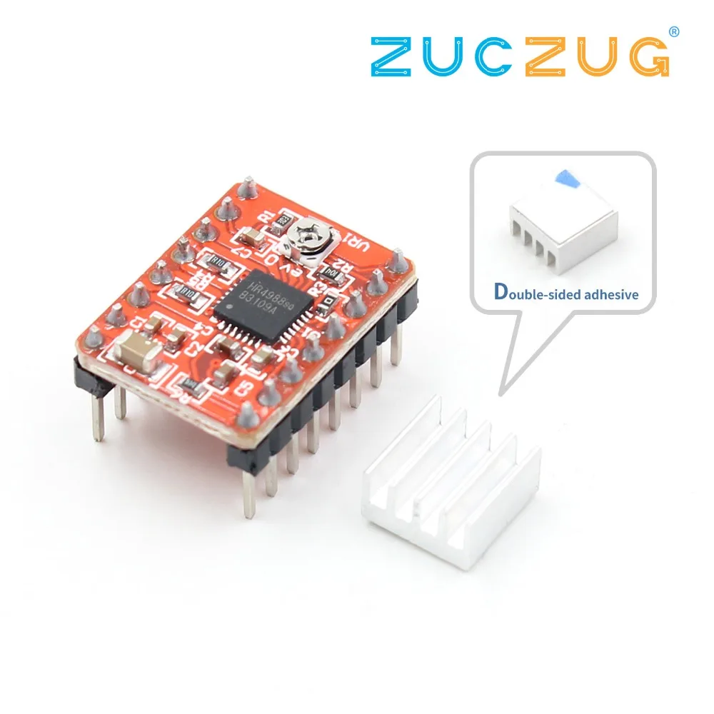 

CNC 3D Printer Parts Accessory Reprap pololu A4988 Stepper Motor Driver Module with Heatsink for ramps 1.4