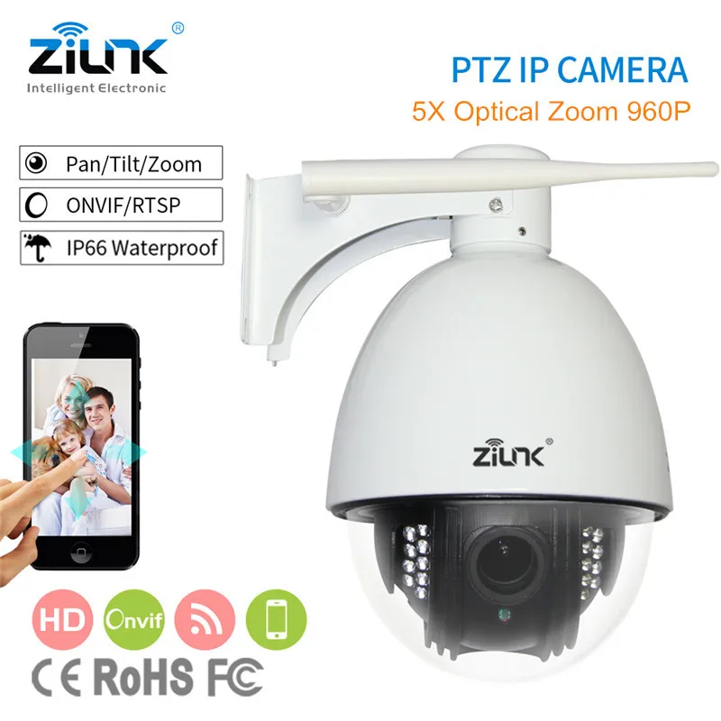 High Speed Dome Camera HD 960P 5X Zoom PTZ IP Camera Security CCTV Outdoor Night Vision Support Onvif P2P IPC Patent Design 805 d20xa p2p outdoor1 3mp 960p hd 20x zoom 250m laser ir cut night vision ip ptz high speed dome onvif outdoor security camera