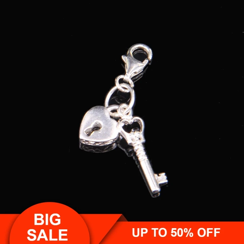 

Hemiston Thomas Heart lock 925 Sterling Silver Women Charm fit Bracelet Jewelry for Women Party Gift TS TS537