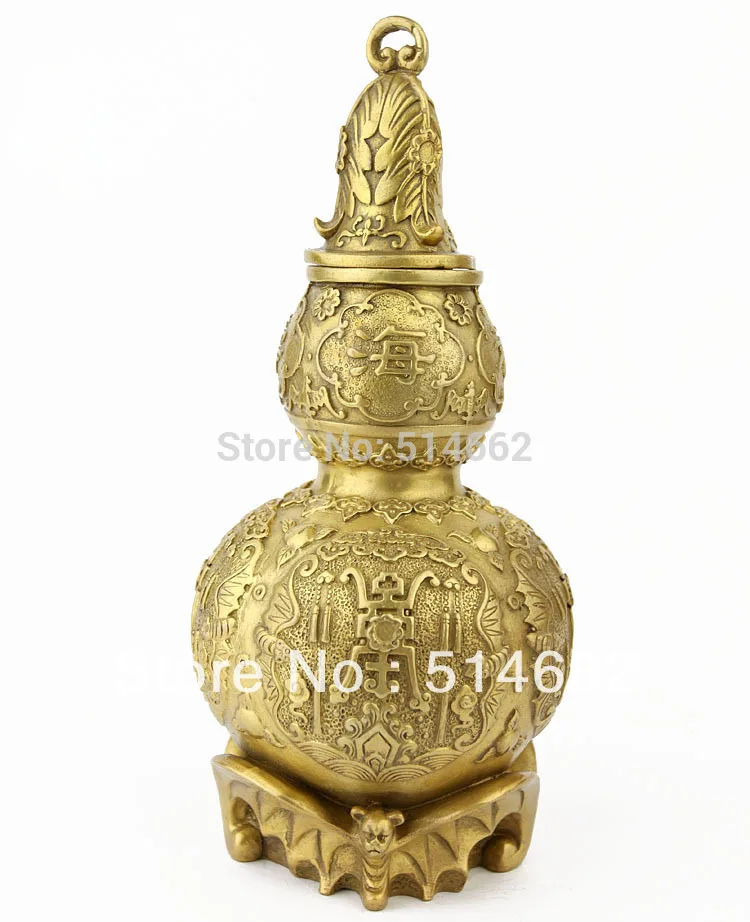 Feng Shui Brass FU SHOU Wu Lou For Health Enhance STATUES/ FENGSHUI BRASS WU LOUin Figurines
