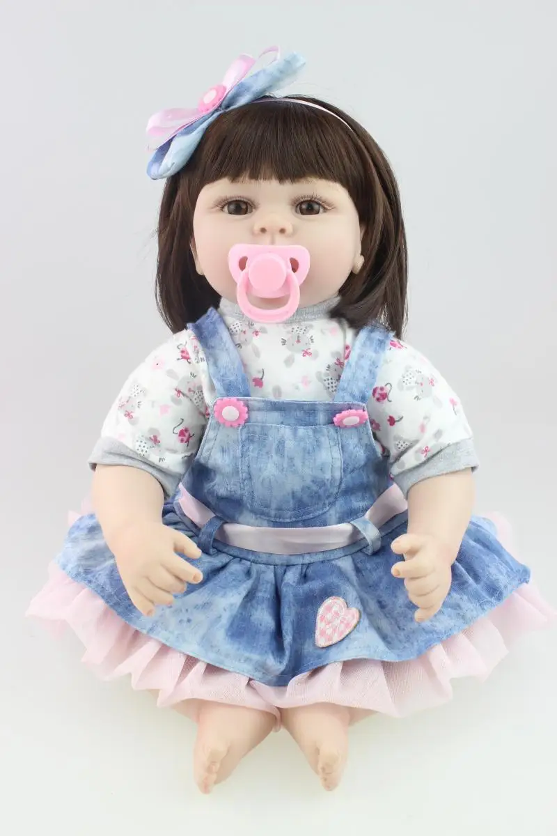 22 дюймов 55 см Силиконовые Детские Reborn Куклы Рождество Наряжаться Кукла Adora Boneca Brinquedos Menina детская Playmate рождественские подарки