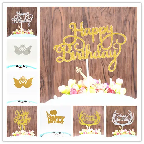 

Happy Birthday Letter Cake Topper