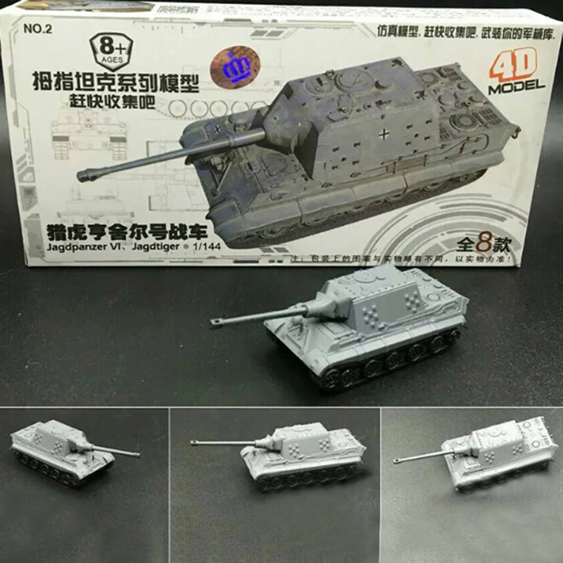 4D 8 шт Тяжелая Броня сборный Танк 1/144 пластиковая военная модель комплект боевой игрушки