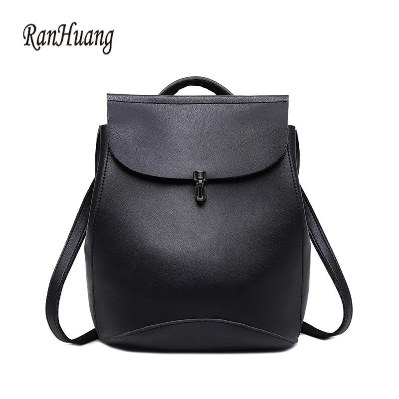 

RanHuang 2017 Women Fashion Backpack High Quality PU Leather Backpack Teenage Girls School Bags Women's Travel Bag mochila 58