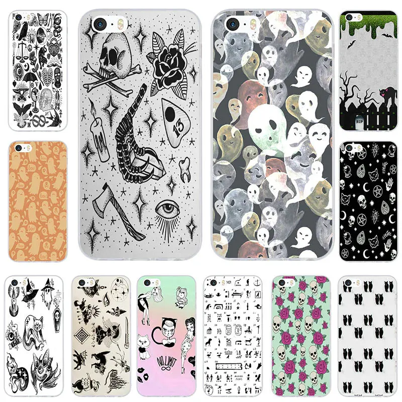 

Witchy Ouija Per Soft TPU Silicone Transparent Mobile Phone Case for iPhone X 8 7 6S 6 Plus 5 5S SE 5C 4S 4 Shell Bag Back Cover
