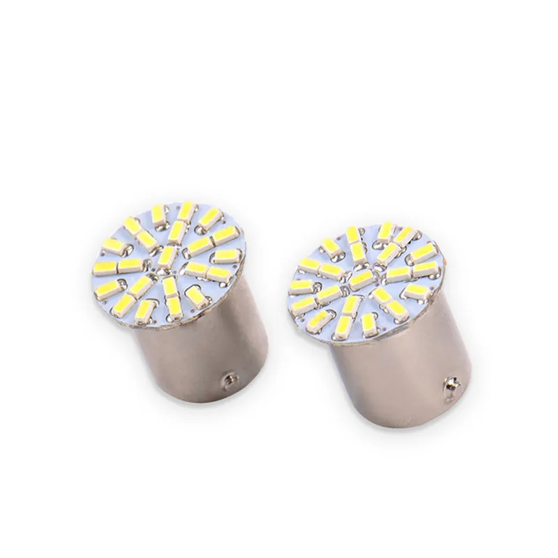 10светодиодный LED BA15S 1156 382 P21W 22SMD 1206 белая автомобильная лампа заднего хода стоп
