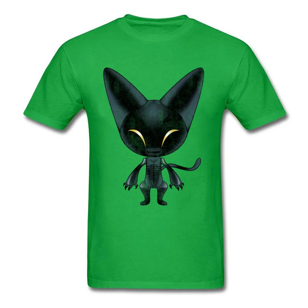 HW Cat Black Birthday Summer Pure Cotton Round Collar Boy Tops & Tees Crazy Sweatshirts Coupons Short Sleeve T-Shirt HW Cat Black green