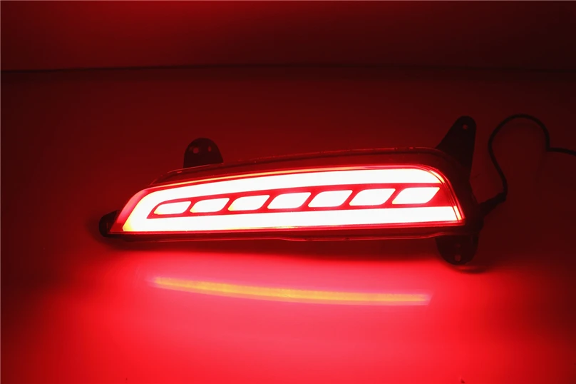 Автомобиль мигающий 2 шт. для hyundai creta ix25 светодиодный DRL задний бампер задний фонарь туман лампы стоп-сигналы сигнал Предупреждение лампа