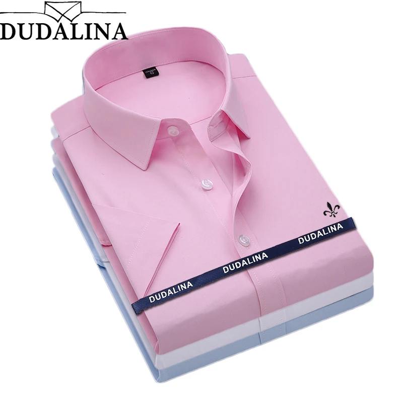 Dudalina Camisa Male Shirt Short Sleeve Men Shirt Brand Clothing Casual Slim Fit Camisa Social Masculina Chemise Homme No Pocket Dudalina Camisa Male Shirt Short Sleeve Men Shirt Brand Clothing Casual Slim Fit Camisa Social Masculina Chemise Homme No Pocket