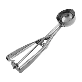 

HOT！- 5cm Stainless Steel Ice Cream Scoop Spring Handle