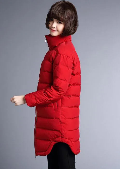 Le Vers De Femme Mode Chaud Veste Bas Noir Hiver Femmes Manteau 2016 Nouveau fBvRB