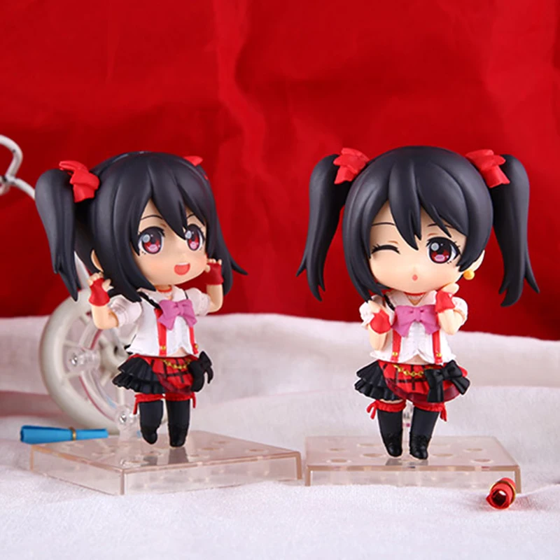 

10CM Cute Wink Smile Nendoroid Love Live Yazawa Nico Action Figure PVC Anime Cosplay Bishojo Doll Model Toy Girls Gift Full Set