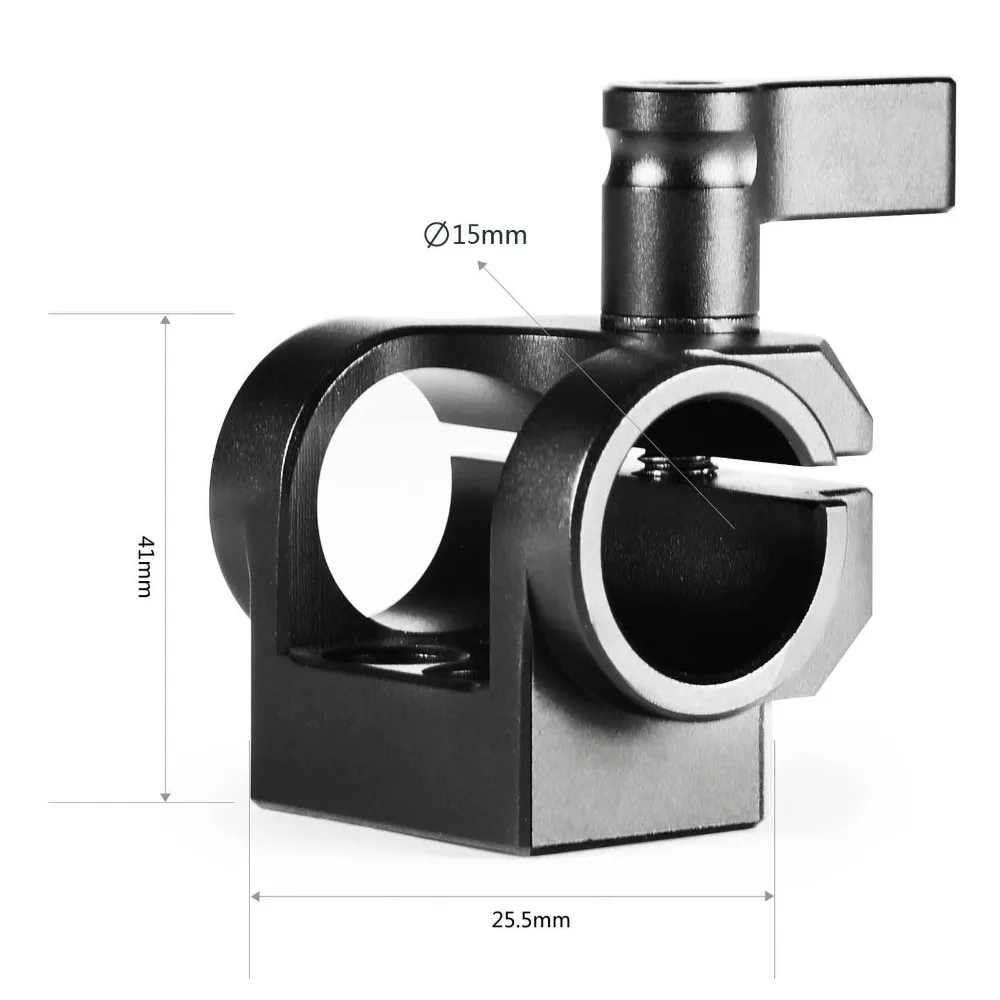 15mm Rod Clamp Single Rod Mount for EVF Mount 15mm Rods Support System Microphon