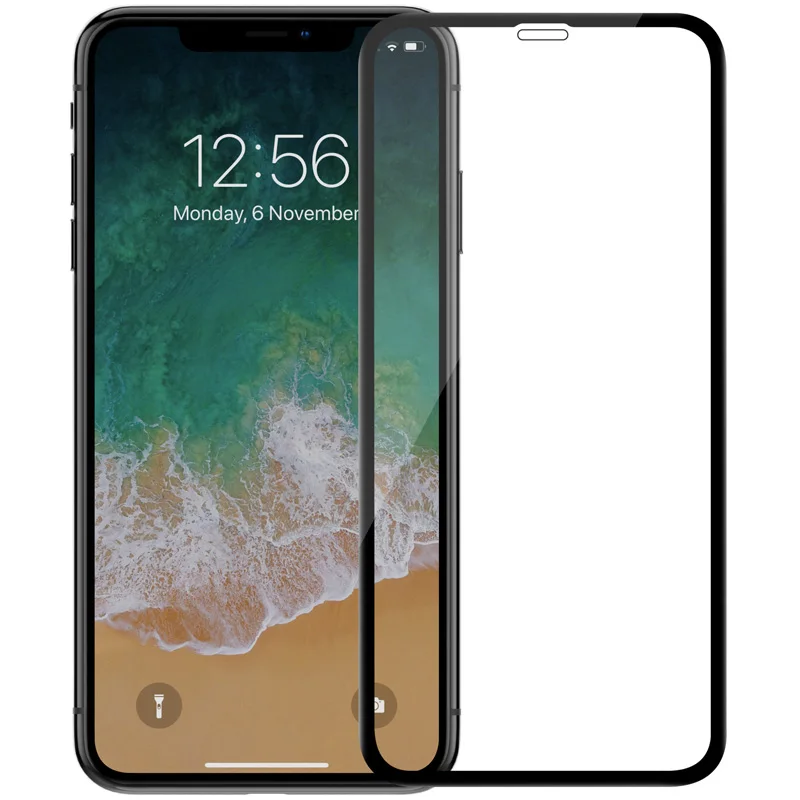 Nillkin 3D CP+ Max закаленное стекло для iPhone XS Max XR полное защитное покрытие экрана - Цвет: Black