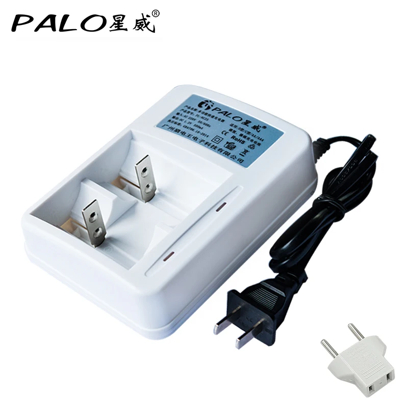 

PALO LED display Smart battery Charger for AA AAA SC C D Size Rechargeable Battery 1.2V Ni-MH Ni-CD Quick Charger For Flashlight