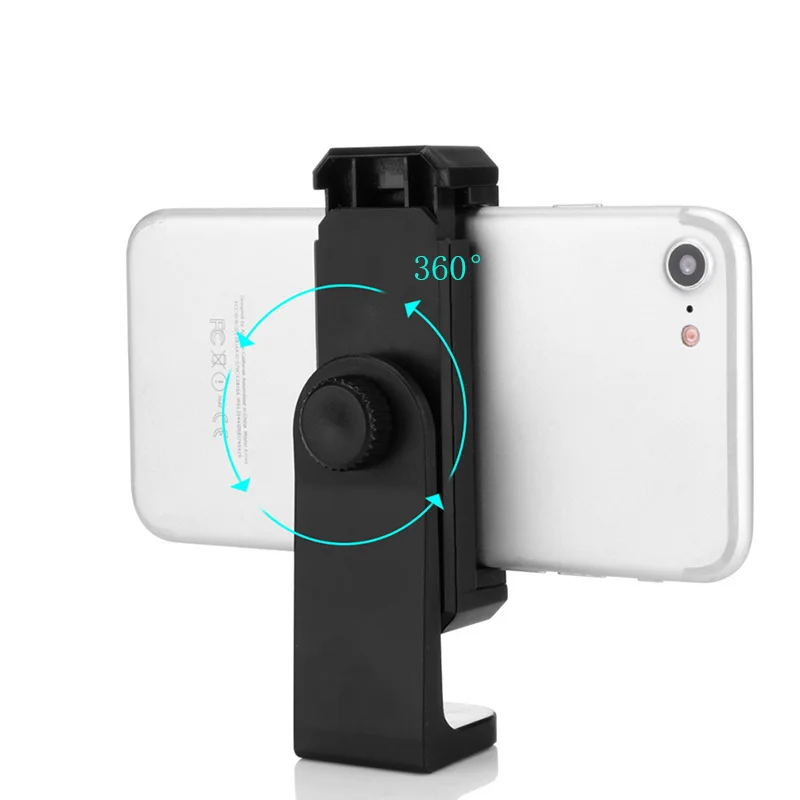 

360 Degree Rotate Cell Phone Stand Vertical Bracket Smartphone Clip Holder 360 Adapter Tripod Mount for IPhone X Samsung Xiaomi