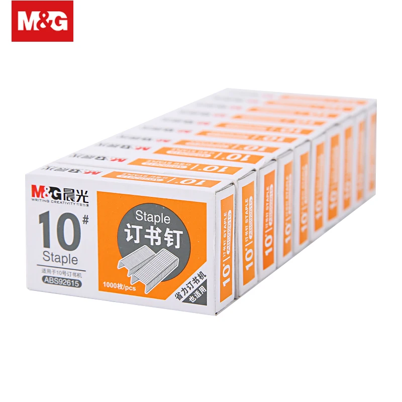 

Metal Book Staples Stitching Needle No.10 Normal Staples 10 Small Boxes Student Paper Staples Office Binding Supplies ABS92615