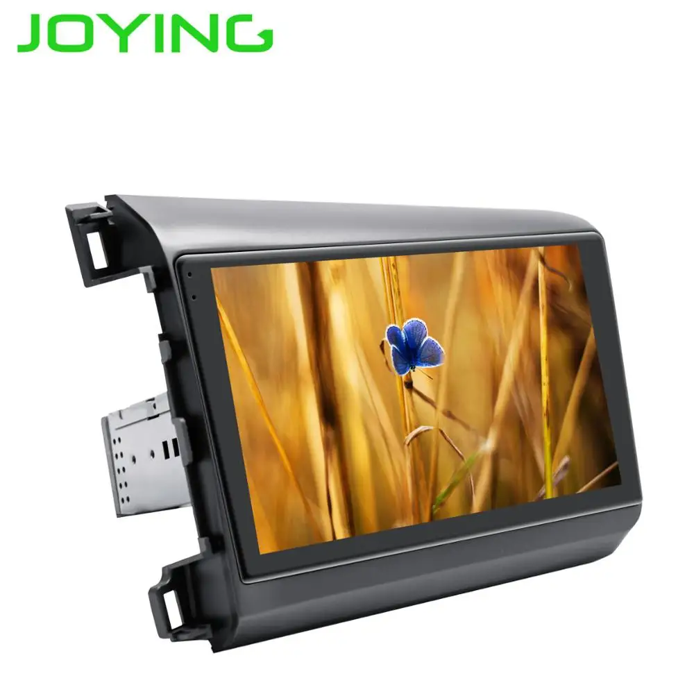 Discount JOYING 9 inch Octa core Android 8.1 Car Radio DVD player 2G RAM 32G Stereo For Honda Civic 2012-2015 Support DVR TPMS OBD Camera 1