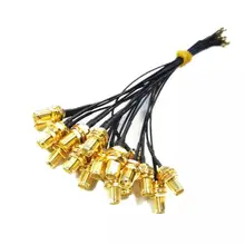 5 pcs 20 cm Extension Cord Conector de Antena WiFi Pigtail Cabo IPX UFL para SMA RP para RP-SMA Jack Fêmea SMA para IPX 1.13