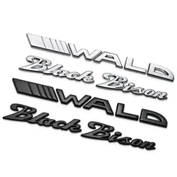 1 шт. 3D Металл Вальд Черный Бизон автомобиля сторона Fender наклейка на багажник знак стикеры наклейки
