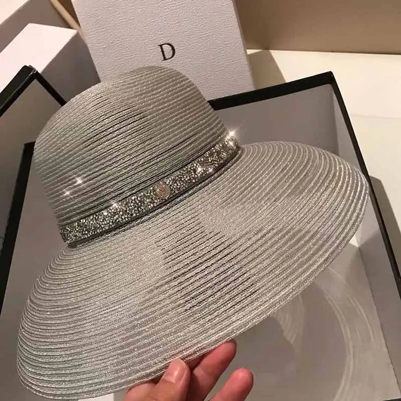

Womens Beach Sun Hat UV UPF50 Travel Foldable Brim Summer UV Hat