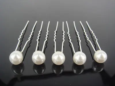 

100PC SWEDDING BRIDAL WHITE PEARL HAIR PINS PROM