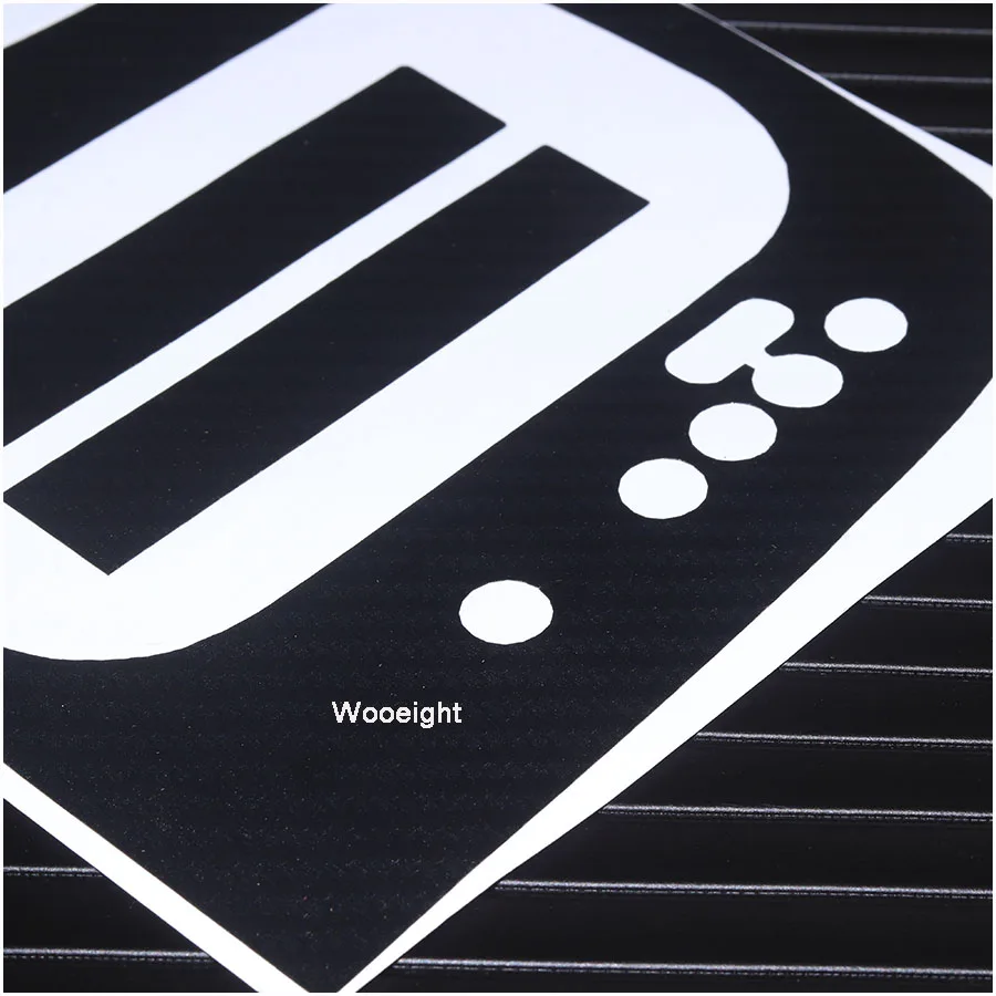 Wooeight New Car Gear Panel Sticker Case Automatic Carbon Fiber Style Panel Decal For VW Volkswagen golf 6 GTI MK6 (4)