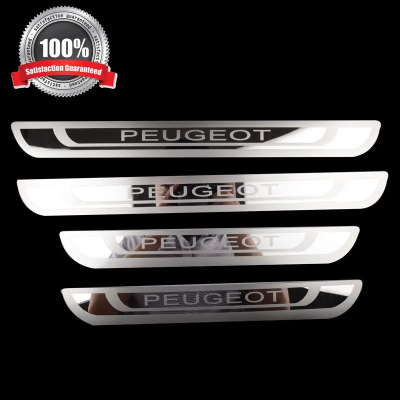 

Stainless Steel Door Sill Scuff Plate Fit for Peugeot 308 408 508 3008 2008 307