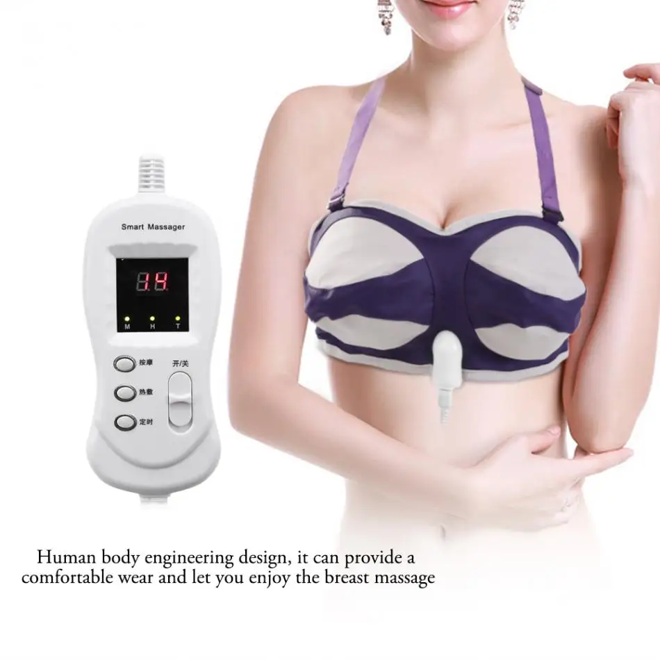 

A/B/C Cup Breast Enlargement Machine Electric Far Infrared Heating Chest Stimulator breast Enhancer Bra for Girl skin care tools