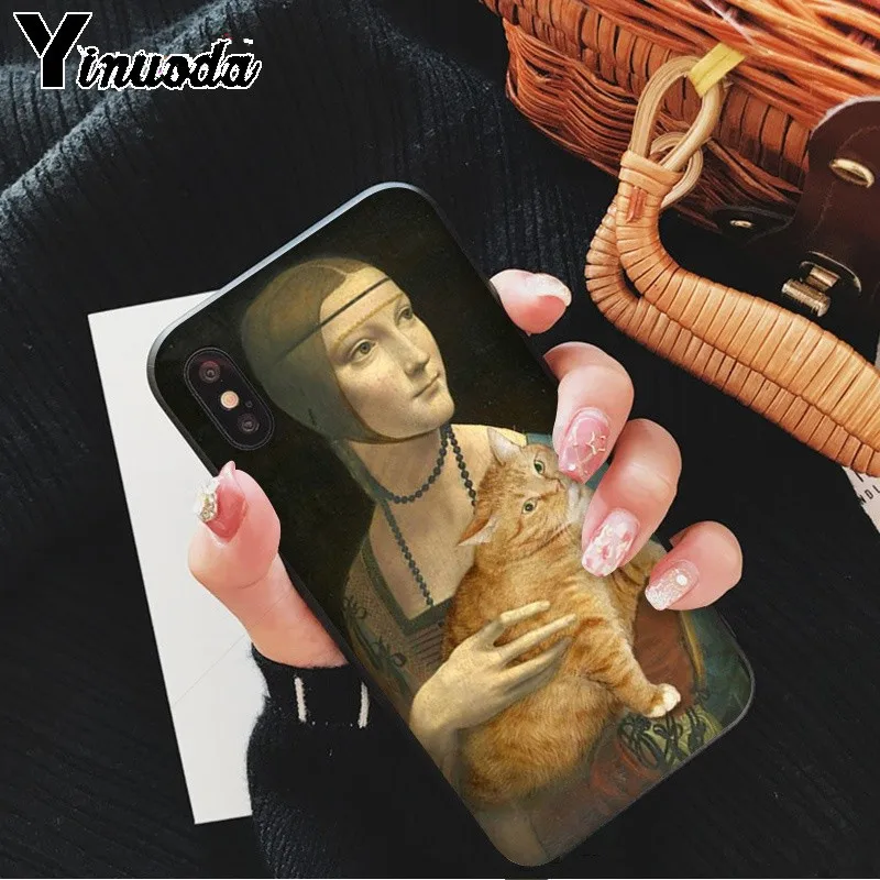 Funny Leonardo da Vinci Mona Lisa Pat Cat Art