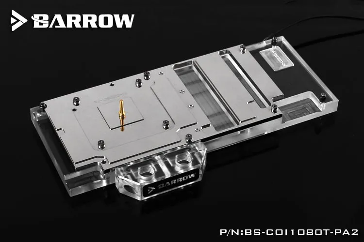 Полностью закрывающий блок графической карты BARROW для красочных iGame GTX1070TI/1080Ti Vulcan