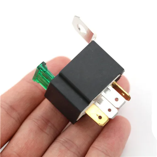 NEW 12V DC Car Automation Fuse Relays Socket With Metal Bracket 4 Pin