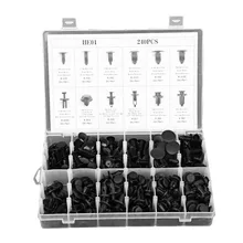 

(Shipping From DE ) Universal 240pcs Car Body Retainer Kit Push Type Pin Rivet Clip Trim Panel Moulding Assortment