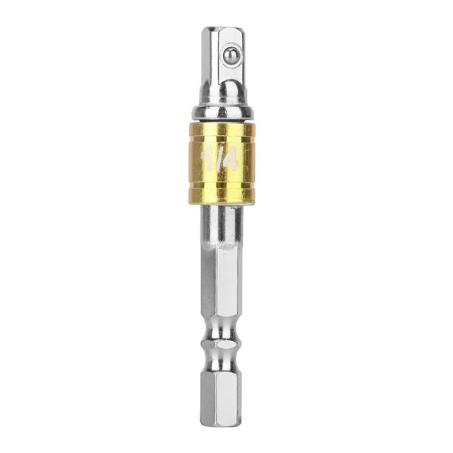 DIYWORK 3Pcs/set 1/4″ 3/8″ 1/2″ Converter Drill Bits Bar Socket Adapter Steel Hex Bit Set Hex Shank Set Extension